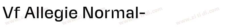 Vf Allegie Normal字体转换
